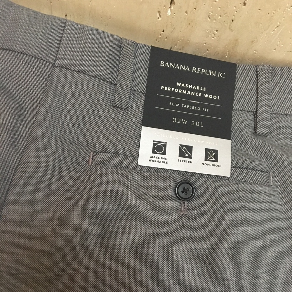 Banana republic; Performance wool dress pants.